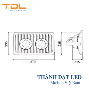 Đèn pha LED chống nổ 100w TDL