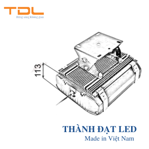 đèn pha hầm lò 100w