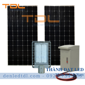 Đèn đường LED năng lượng mặt trời dự án BRP392 100w TDL