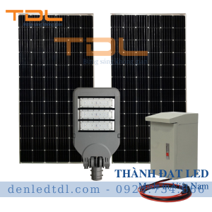 Đèn đường LED năng lượng mặt trời dự án M1 100w TDL