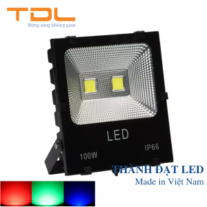 Đèn pha LED 5054 đổi màu 100w TDL