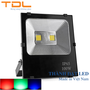 Đèn pha LED 5054 đổi màu 100w TDL