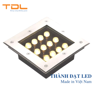 Đèn LED âm đất vuông 12w TDL