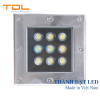 Đèn LED âm đất vuông 9w TDL