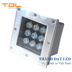 Đèn LED âm đất vuông 9w TDL
