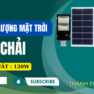 Đèn năng lượng mặt trời bàn chải 120w