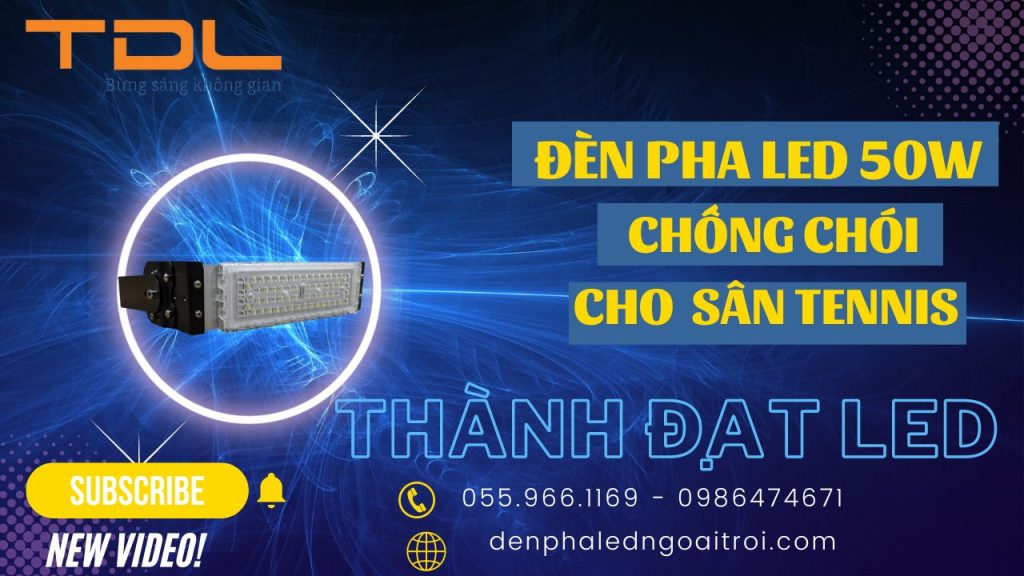 Đèn pha led module cho sân tennis 50w