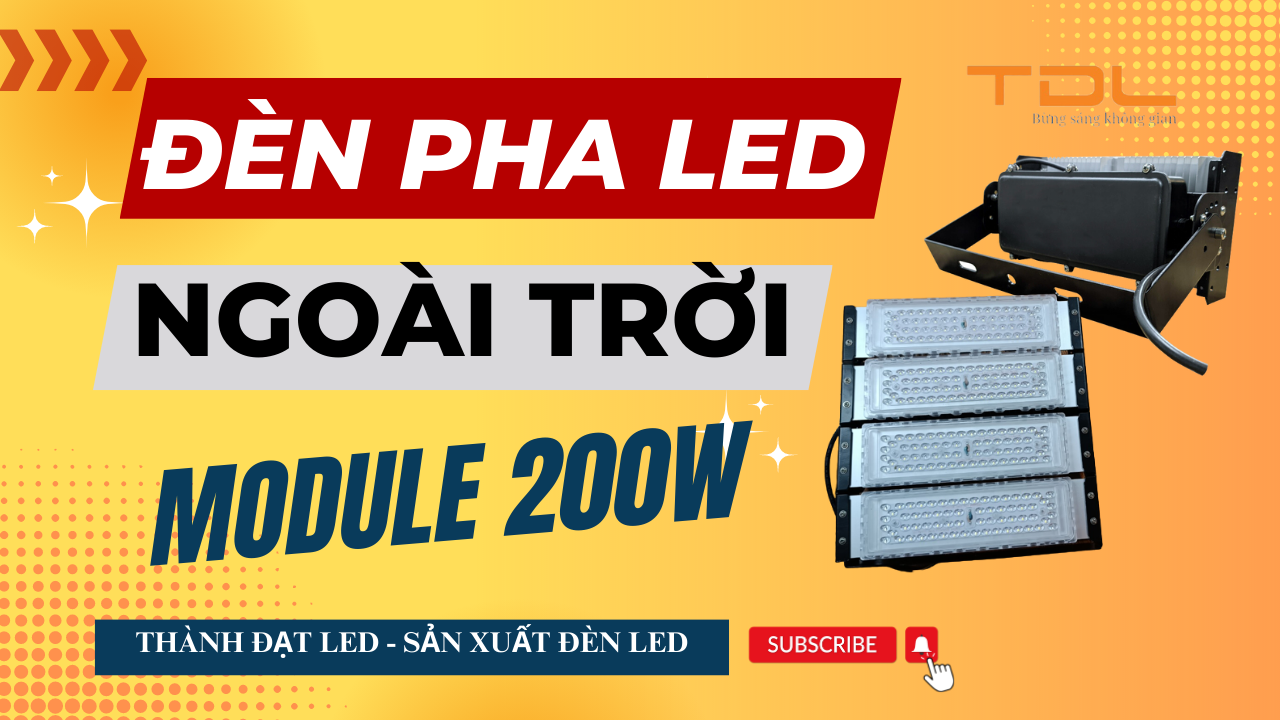 Đèn pha led module 200w
