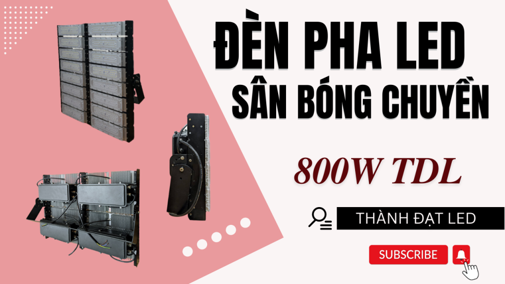 đèn pha led sân bóng chuyền 800w