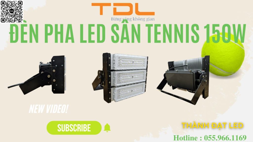Đèn pha led sân tennis 150w chất lượng