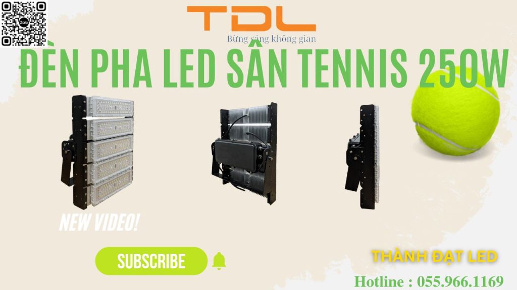 Đèn pha led sân tennis 250w chất lượng