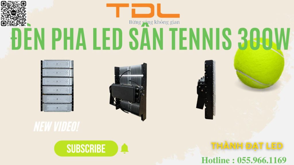 Đèn pha led sân tennis 300w chất lượng