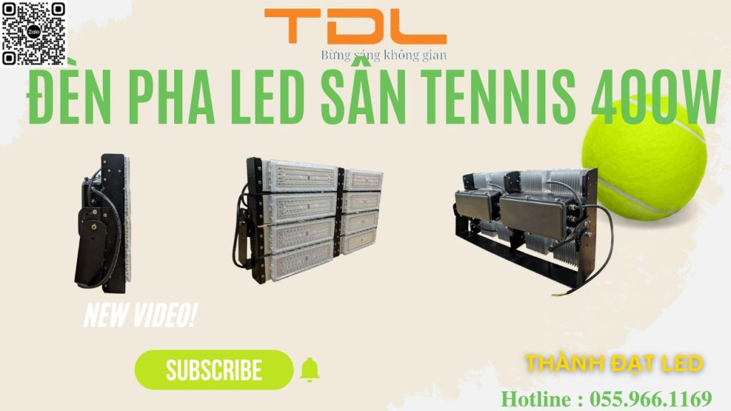 Đèn pha led sân tennis 400w chất lượng