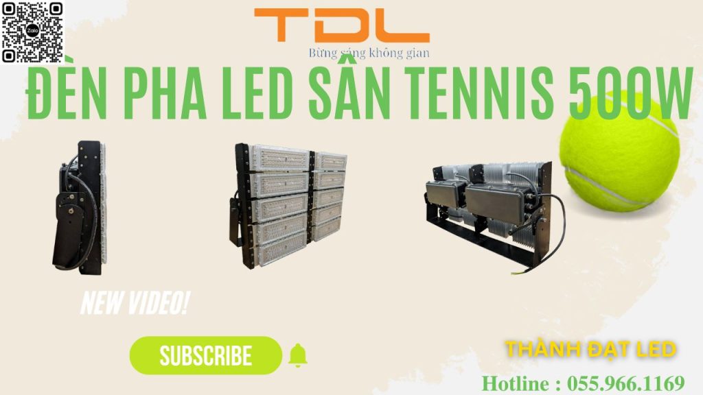Đèn pha led sân tennis 500w chất lượng