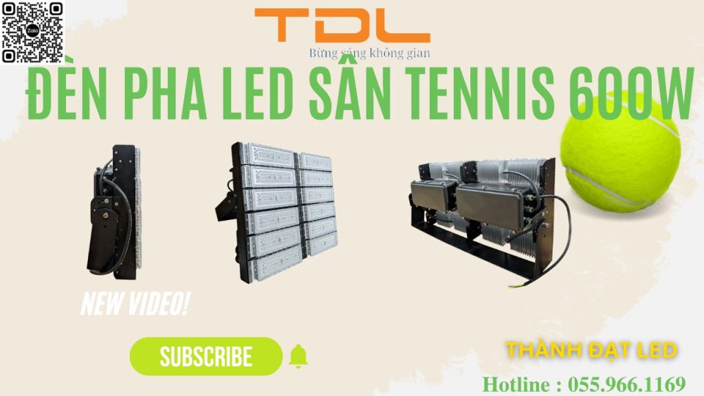 Đèn pha led sân tennis 600w chất lượng