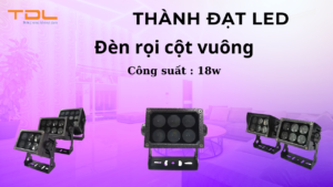đèn rọi cột vuông 18w
