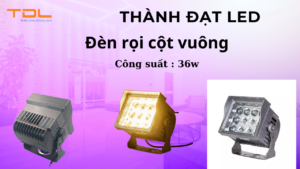 đèn rọi cột vuông 36w